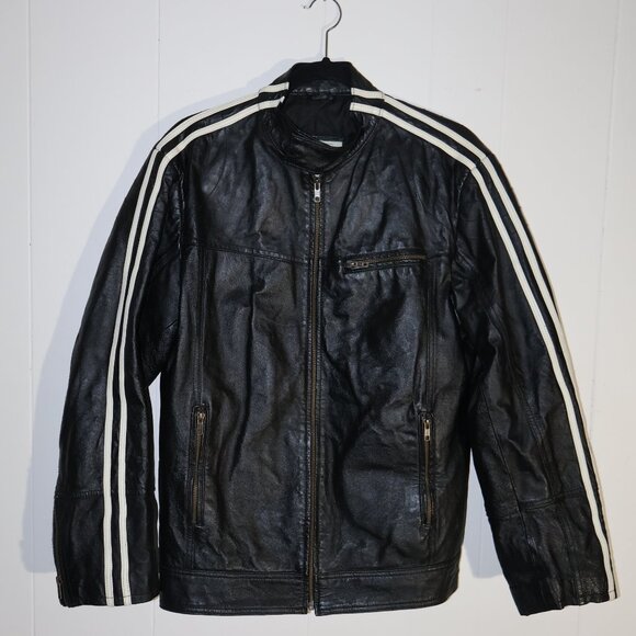 725 Originals faux Leather Moto Jacket Men’s Size S - Picture 2 of 9